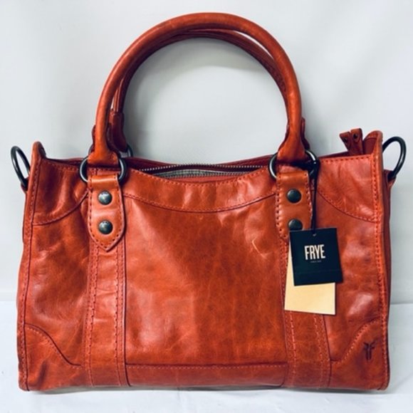 Frye Melissa Satchel in Burnt Orange- NEW WITH TAGS